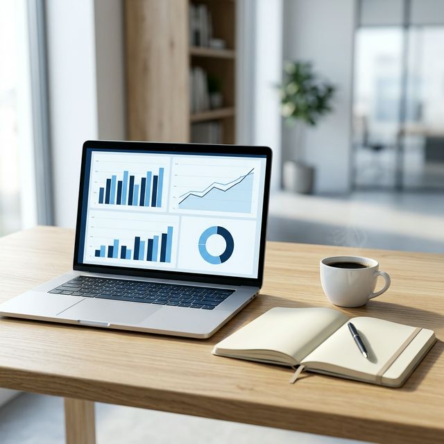 Formation Power BI sur un écran d'ordinateur portable