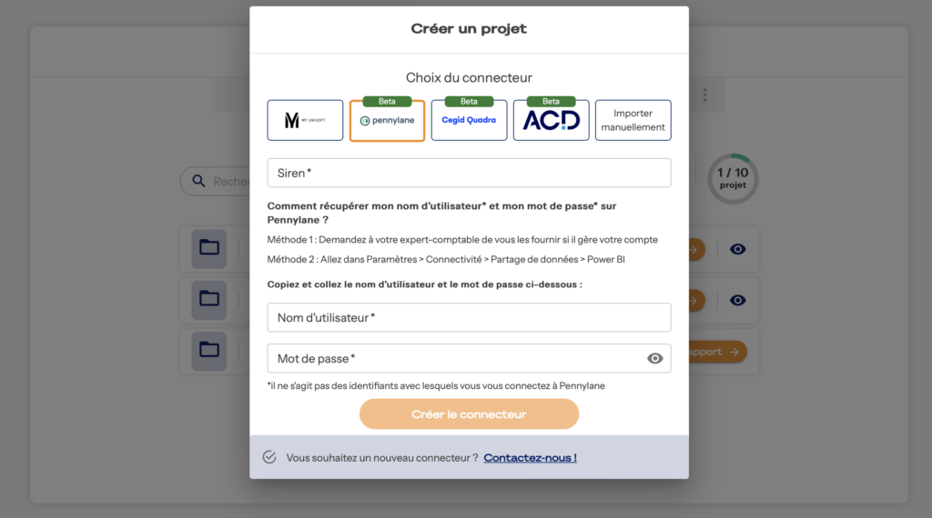 Page de connexion Drivn - Pennylane